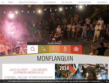 Tablet Screenshot of monflanquin.fr